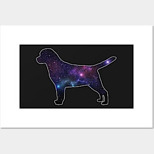 Galaxy Labrador Retriever Silhouette Posters and Art